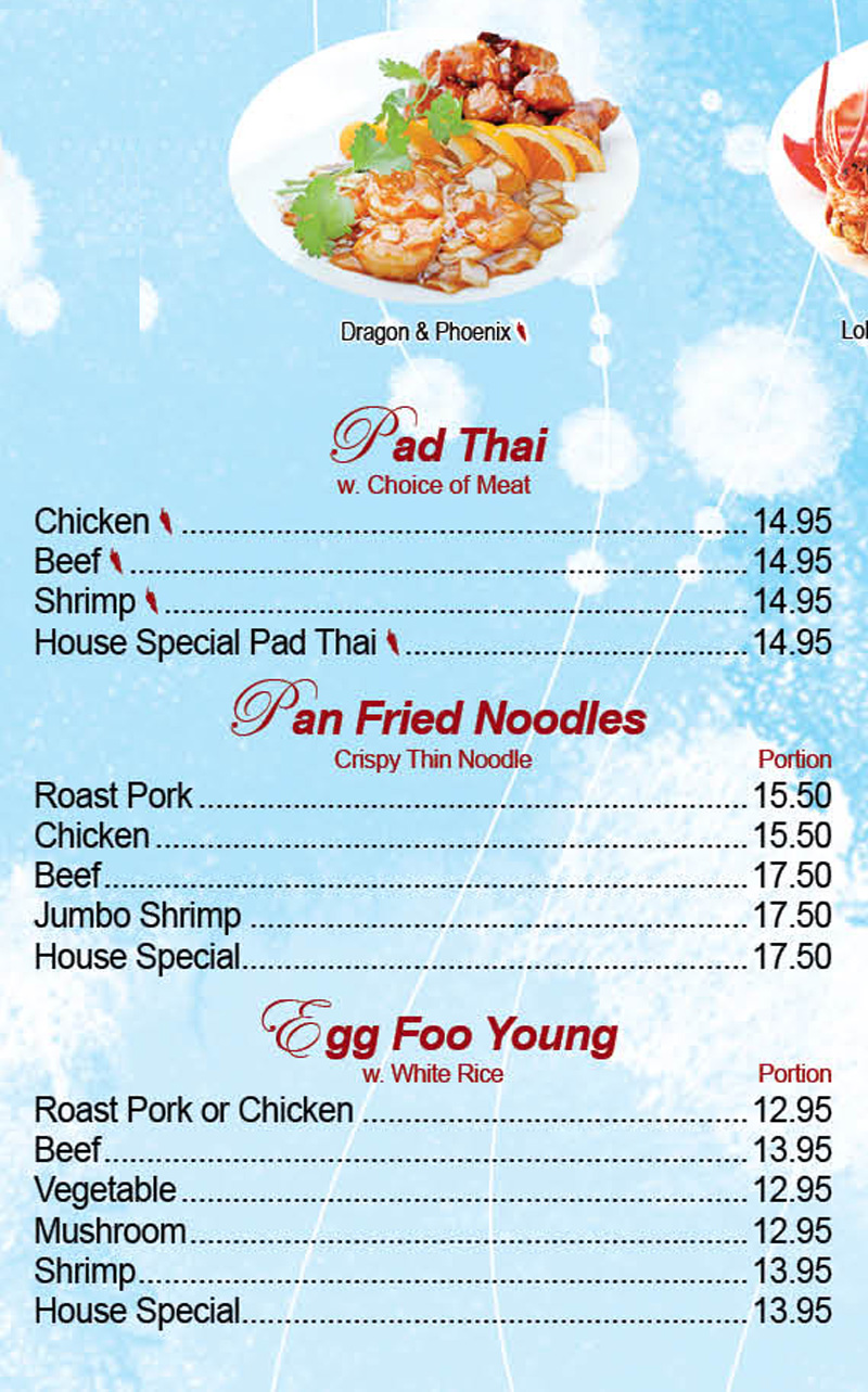 Ho Wok Szechuan Menu